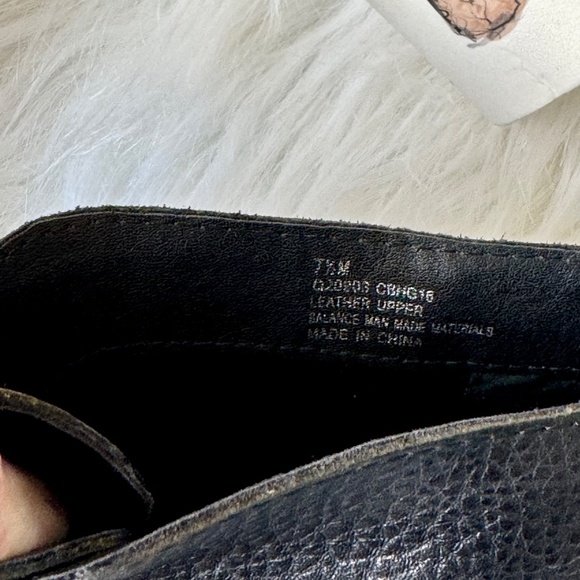 Kork-Ease Roana Lace up Black Leather Ankle Booties Two-Tone Chunky Heel  7.5 - Picture 7 of 13